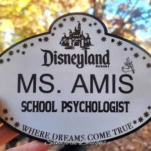 Personalized Disney Teacher Sign, Mickey Classroom Decor, Teacher Gift zdjęcie 7