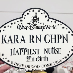 Disney Nurse Sign - Appreciation Gift for Nurses, Disney Nurse Decor - Mickey Mouse Appreciation Plaque