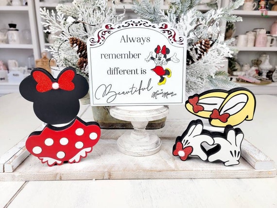 Minnie mouse decorations -  Disney party Decorations - Minnie's skirt, shoes, Minnie's hands - Animation art