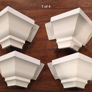 Crown molding corners low profile outside transitions for 3 5/8&quot; crown 4 pack