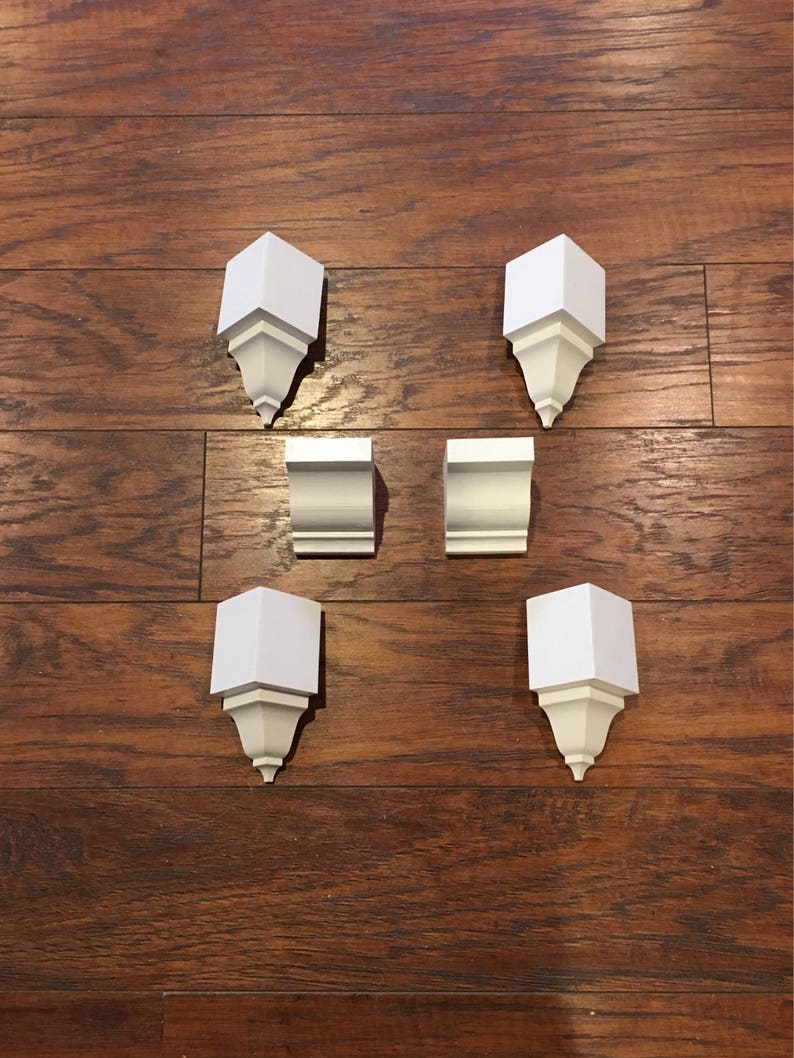 Crown molding corner inside blocks 4 pack for 3 5/8 Etsy