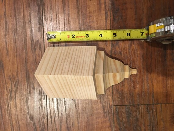 Crown Molding Corners Bare Pine For 3 5/8” Transition Inside Corner Blocks