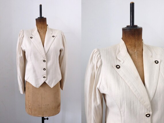 Vintage 'Alpen Trachten' Austrian Cotton Jacket