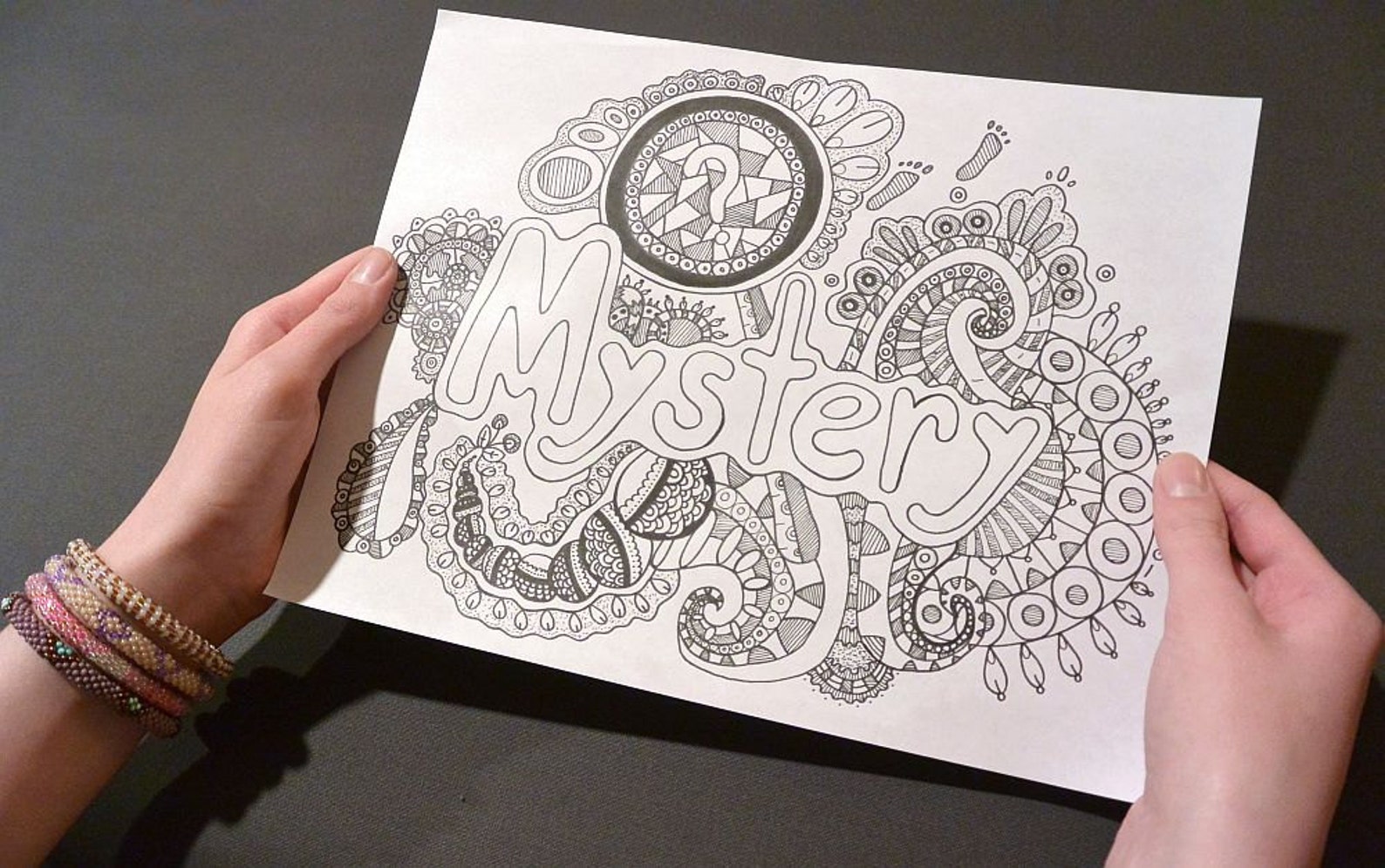 MYSTERY Coloring Page Coloring Book Pages Printable Adult | Etsy