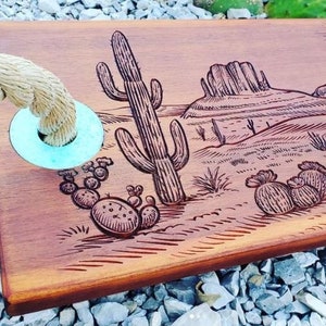 The King of Swings - Copper Inlayed Tree Swing - Custom Engraving
