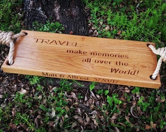 Custom Edge Engraved Tree Swing