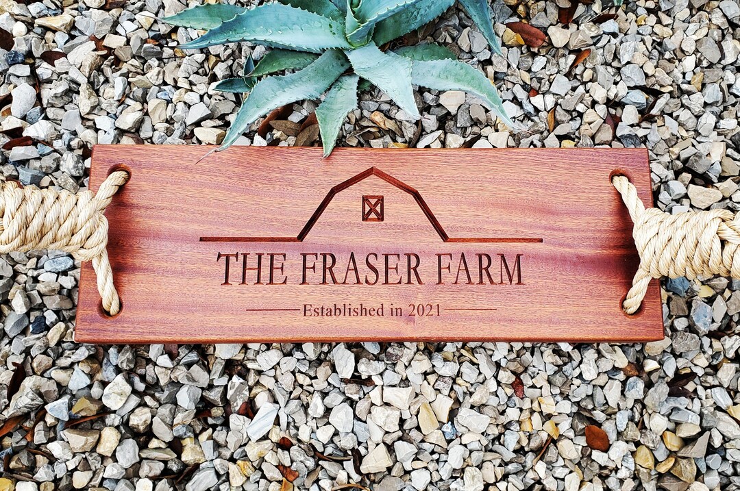 Personalized Mahogany Tree Swing - Engraved Wood, Outdoor Fun - Etsy