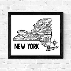 New York Karte Drucken