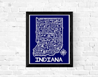 Impresión de mapas de Indiana