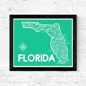 Florida Kaart Afdrukken