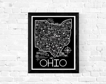 Ohio Map Print