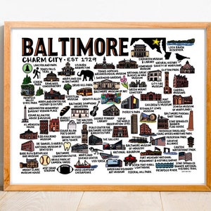 Baltimore Map Print