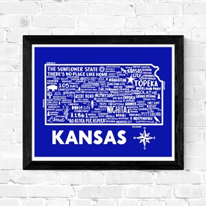 Kansas Karte Drucken