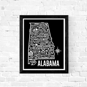 Impresión de mapas en Alabama