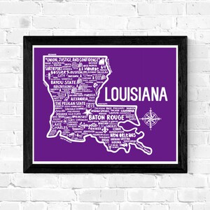 Louisiana Karte Drucken