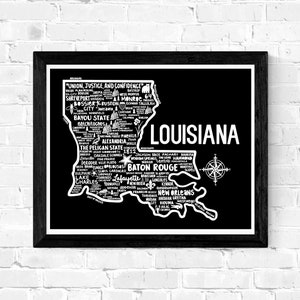 Louisiana Karte Drucken