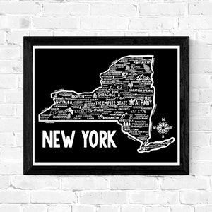 Impresión de mapas de Nueva York