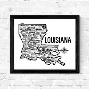 Louisiana Karte Drucken
