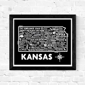 Kansas Karte Drucken