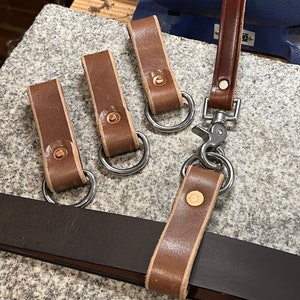 D-Ring Belt Keepers (Set of 4 with snaps)