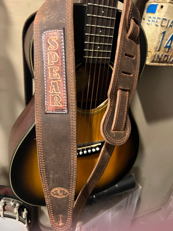 Tracolla Per Chitarra Intrecciata Regolabile - Estremità In Pelle, 3 Portaplettri, Nero, Taglia M - Foto 3