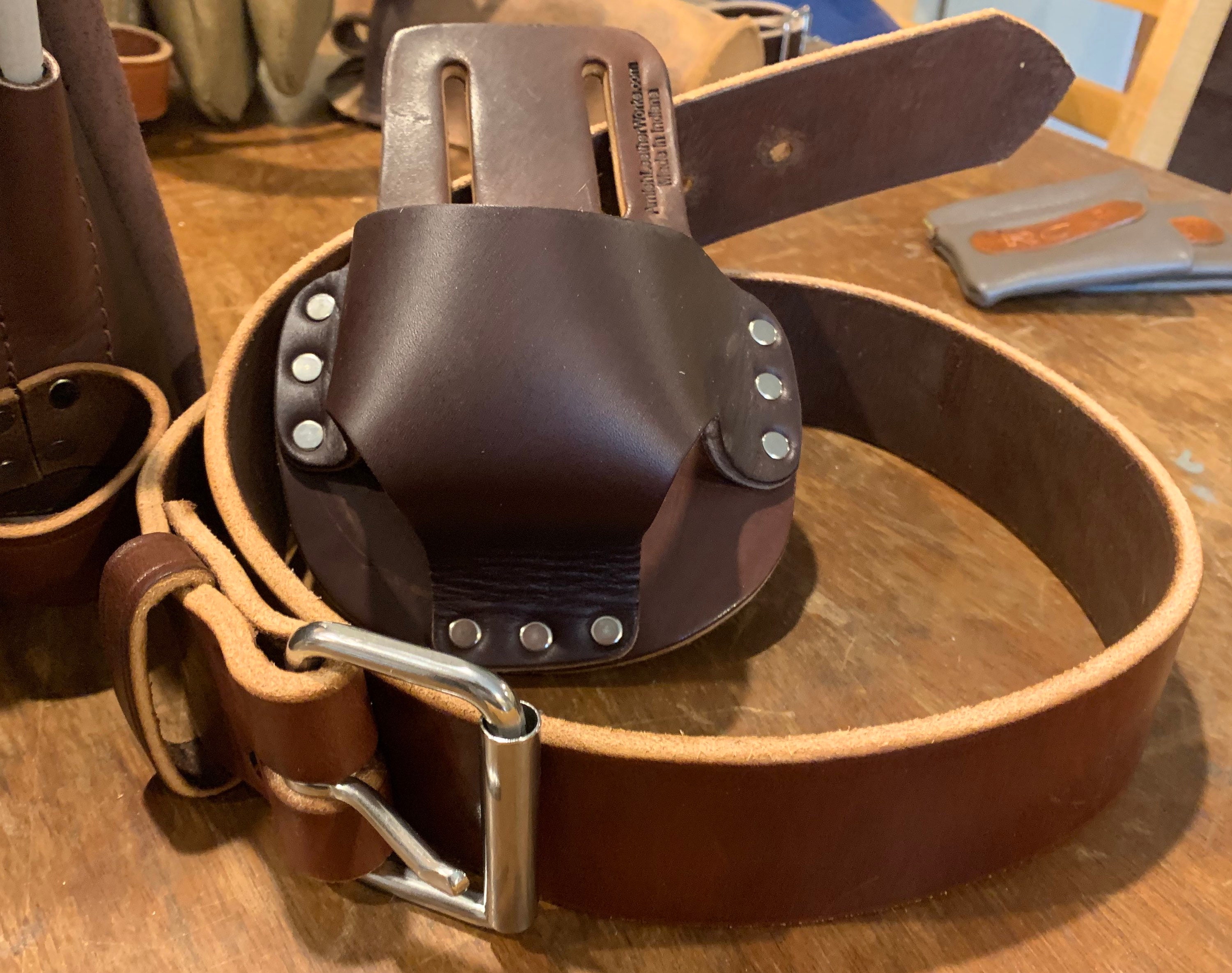 Heavy Duty Leather Work Belt