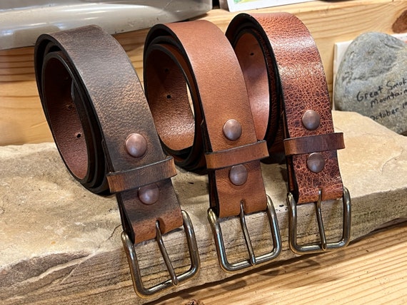 Leather Embossing Belts  Leather Pin Buckle - Male Genuine