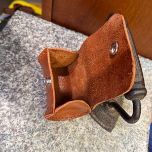 Leather Tubular Case, Handmade Lens Holster, Full Grain Utility EDC Case, Made in USA