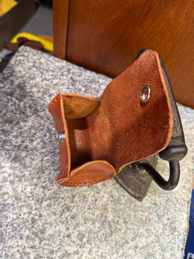 Leather Tubular Case, Handmade Lens Holster, Full Grain Utility EDC Case, Made in USA