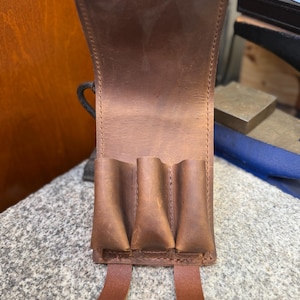 Estuche de cuero hecho a mano para armónica, funda personalizada de cuero de grano completo, EE. UU. imagen 17
