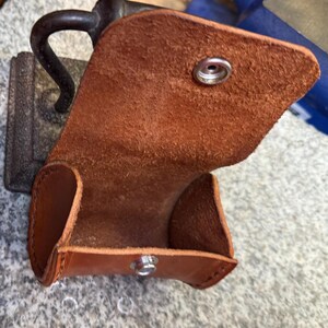 Leather Tubular Case, Handmade Lens Holster, Full Grain Utility EDC Case, Made in USA