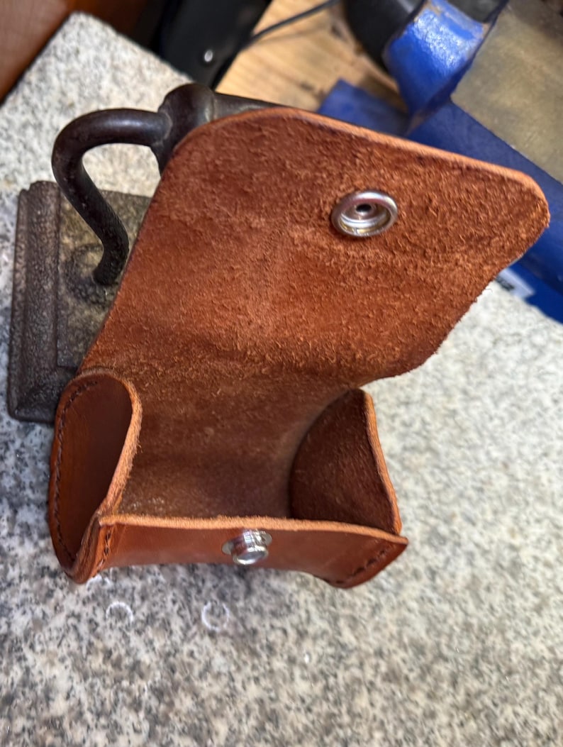 Leather Tubular Case, Handmade Lens Holster, Full Grain Utility EDC Case, Made in USA