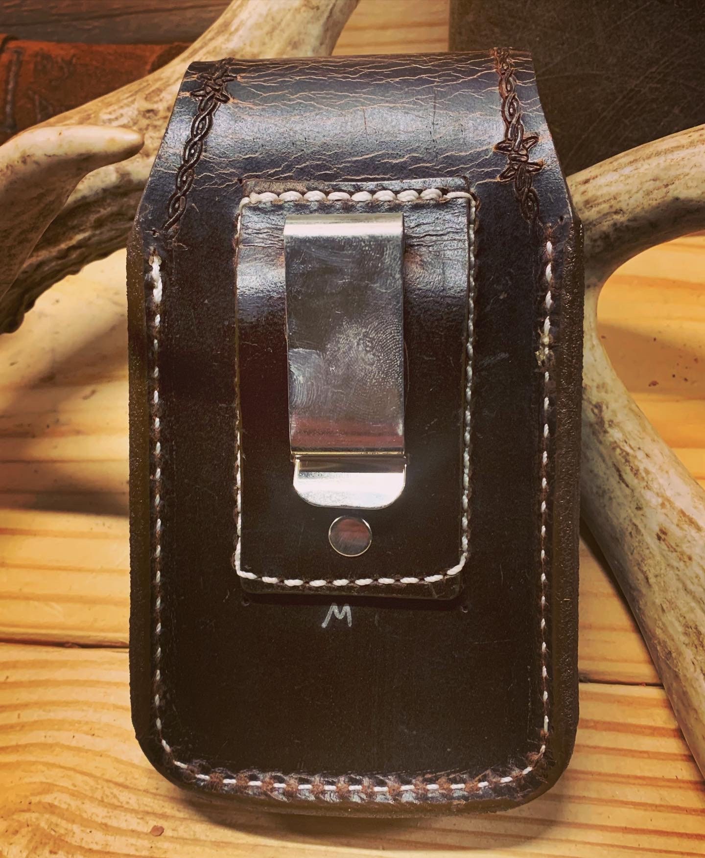 Buffalo Leather Phone Case for Belt / Hand Tooled Holster - Etsy UK