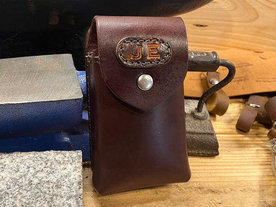 Classic Leather Phone Case - Handmade Classic Full Grain Leather - Made in USA.