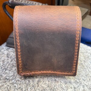 Estuche de cuero hecho a mano para armónica, funda personalizada de cuero de grano completo, EE. UU. imagen 16