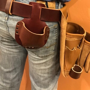 Handmade Leather Tool Belt, Suspenders, Nail Bags, Full Grain, Made in USA