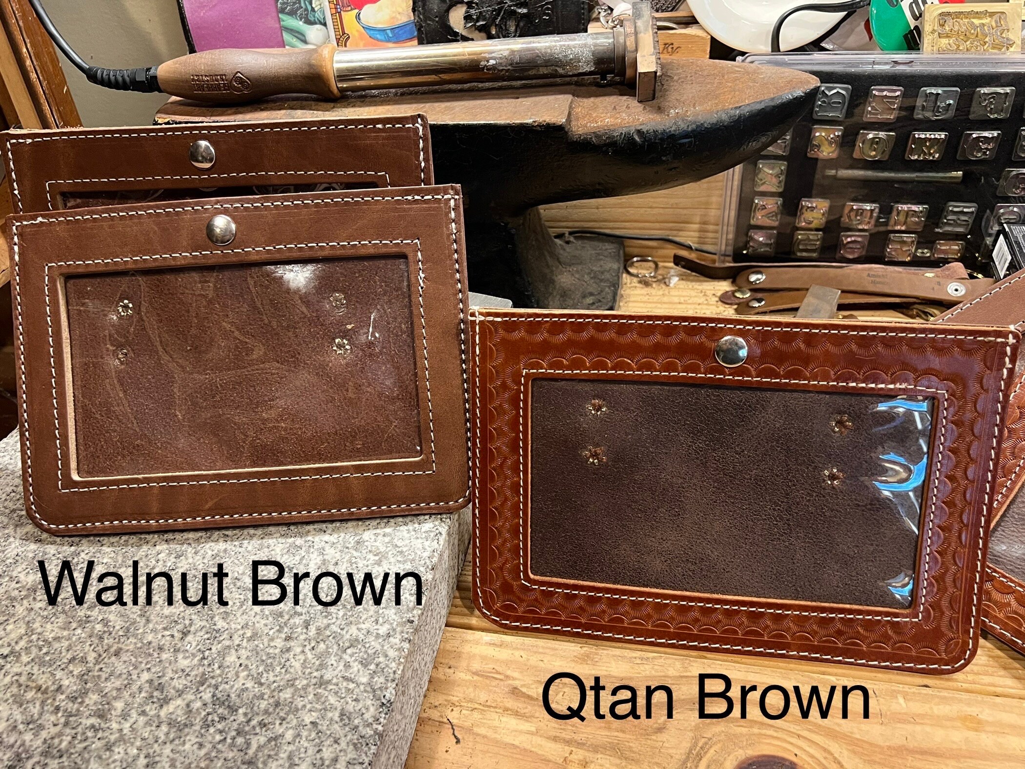 leather-horse-show-number-holders-single-or-set-of-2-amish-handmade