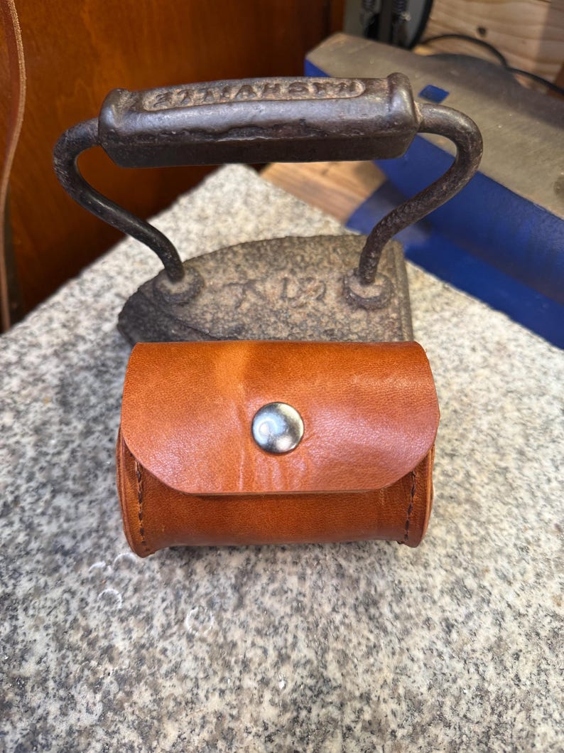 Leather Tubular Case, Handmade Lens Holster, Full Grain Utility EDC Case, Made in USA