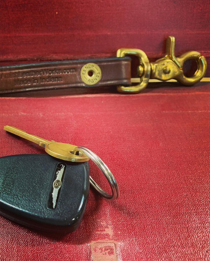 Leather Clip Key Chain