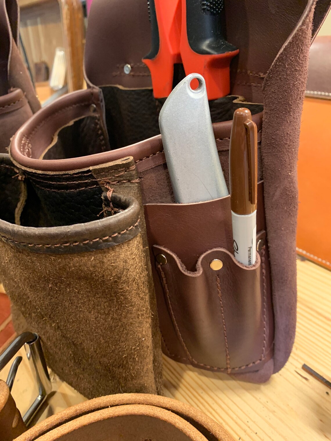 Roofers Leather Tool Belt / Metal Roofing Rig Made in USA Etsy