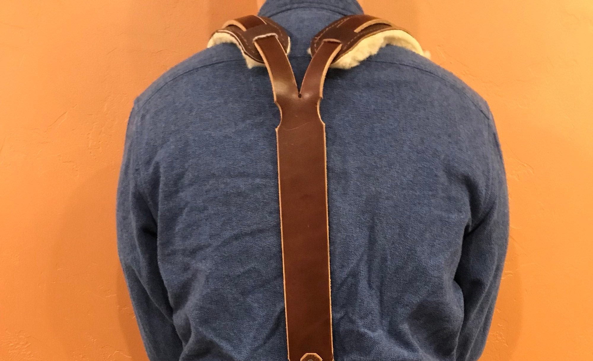 Leather Tool Belt With Suspenders Professional Builder Nail Etsy