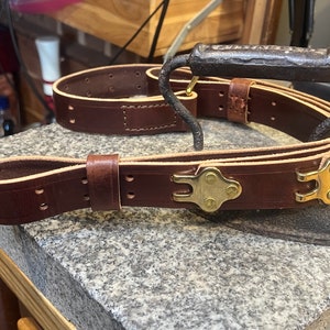 Adjustable Leather Sling, Custom Handmade Strap, Full Grain Leather, Historic Quality, Made in USA
