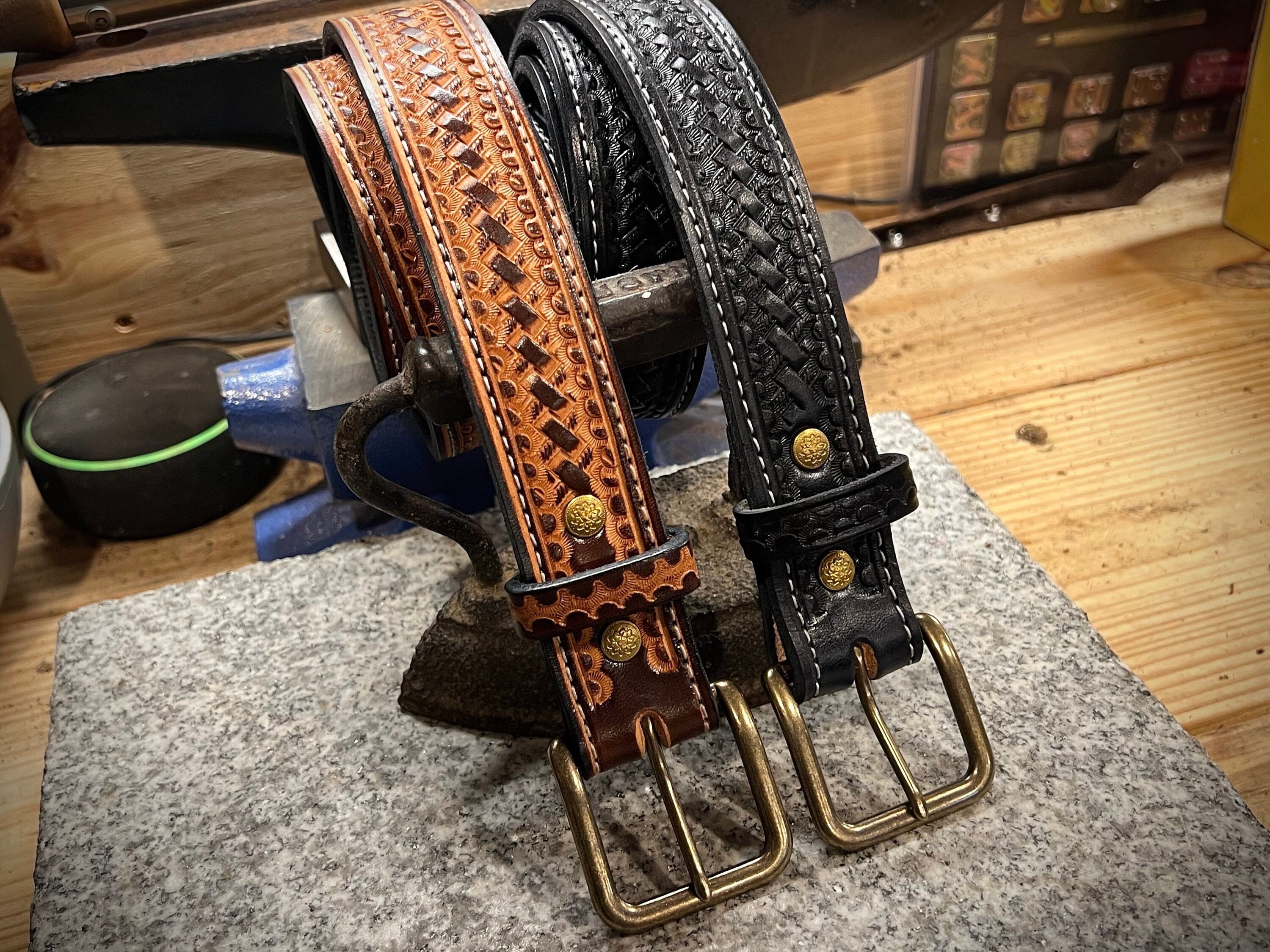 Deluxe Tooled Leather Belt