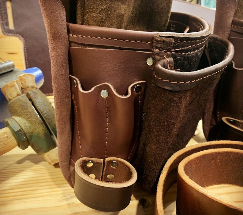 Cinturón de herramientas de cuero de carpintero profesional Etsy España