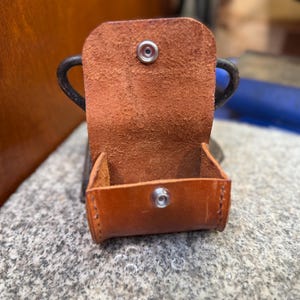 Leather Tubular Case, Handmade Lens Holster, Full Grain Utility EDC Case, Made in USA