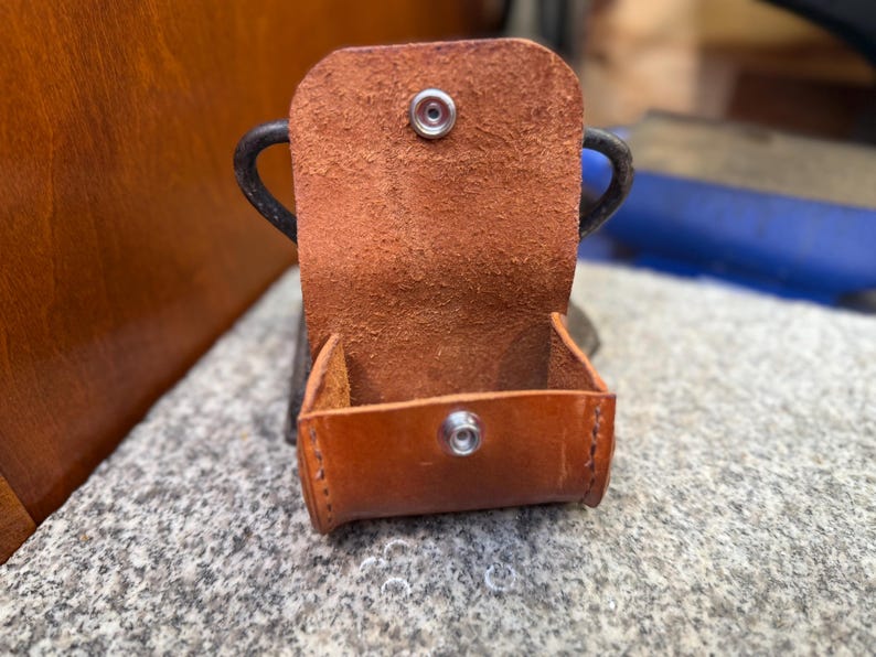 Leather Tubular Case, Handmade Lens Holster, Full Grain Utility EDC Case, Made in USA