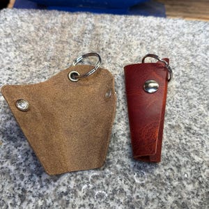 Leather Key Holder, Handmade Keyring Organizer, Full Grain Leather, Made in USA