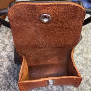 Leather Tubular Case, Handmade Lens Holster, Full Grain Utility EDC Case, Made in USA