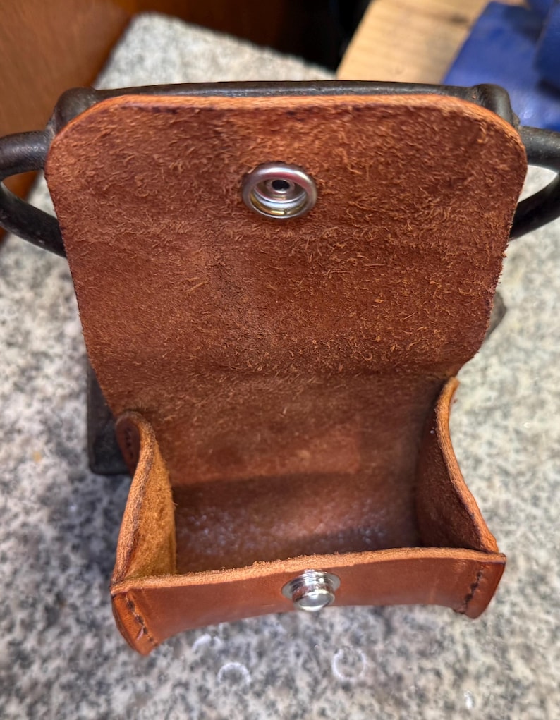 Leather Tubular Case, Handmade Lens Holster, Full Grain Utility EDC Case, Made in USA