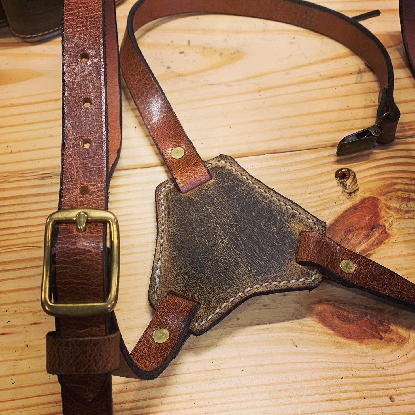 Buffalo Leather Dress Suspenders